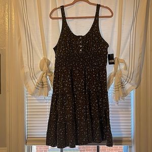 Lucky Brand, size medium, and dark blue with tiny different color flowers